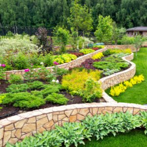 tri-level garden landscaping